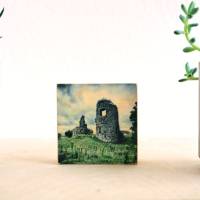 Klosterruine in Irland, Fotografie auf hochwertiger Multiplex Platte, Einzelstück, Transferdruck, handmade Bild 1