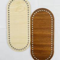 Korbböden aus Holz, Holzzuschnitte, Holzboden zum Umhäkeln in verschiedenen Farben und Größen Bild 5
