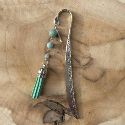 Handgefertigtes Lesezeichen mit Edelsteinen, UNIKAT