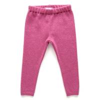 Leggings 100% Kaschmir 86 rosa Upcycling Kaschmirhose für Kinder Longie Strickhose Bild 1