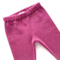 Leggings 100% Kaschmir 86 rosa Upcycling Kaschmirhose für Kinder Longie Strickhose Bild 3