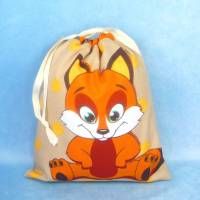 Süßer Krimskramsbeutel für Kinder (M) mit einem schlauen Fuchs | Spielzeugbeutel | Geschenkbeutel für Ostern Bild 1