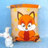 Süßer Krimskramsbeutel für Kinder (M) mit einem schlauen Fuchs | Spielzeugbeutel | Geschenkbeutel für Ostern Bild 2