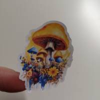 Stickersheet / Stickerbogen Magische Pilze 10 Sticker pro Blatt Bild 2