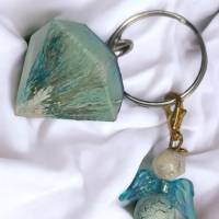 Schlüsselanhänger mit Schutzengel - Diamant - NicSa-Art SA000149 - Einzelstück Bild 1