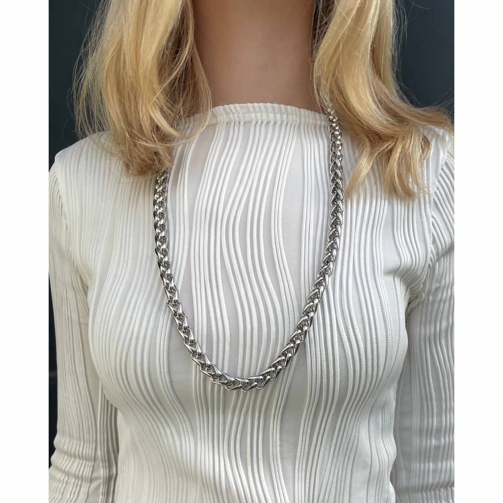 Edelstahl Gliederkette 10m 1,5mm - Meterware Mit Federschnallen Für Aufhängungen