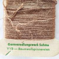 Vintage DDR Stopftwist Stopf-Garn VVB-Baumwollspinnereien Garnveredlung Sehma braun Bild 4