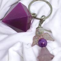Schlüsselanhänger mit Schutzengel - Diamant - NicSa-Art SA000067 - Einzelstück Bild 2