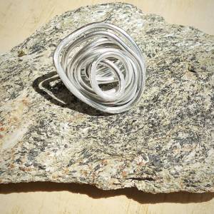 Drahtjuwel,  1 Ring silber,Silberring,Barockring, Bild 3