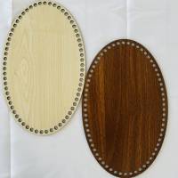 Korbböden aus Holz, Holzzuschnitte, Holzboden zum Umhäkeln in verschiedenen Farben und Größen Bild 1