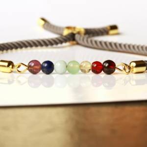 Edelstein Chakra Armband symbolisiert die sieben Chakren ein perfektes Geschenk für sie Bild 7