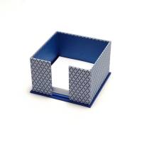 Zettelkasten Zettelbox blau Buchbinderhandwerk von Pappelapier Bild 2