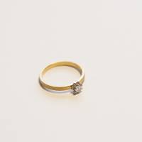 Ring 750 Gold mit Diamant im Rosenschliff ein moderner Klassiker Bild 4