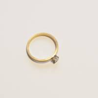 Ring 750 Gold mit Diamant im Rosenschliff ein moderner Klassiker Bild 5