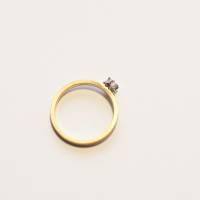 Ring 750 Gold mit Diamant im Rosenschliff ein moderner Klassiker Bild 6