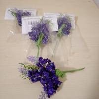 Geschenkaufleger, Blumenstrauß zum basteln , dekorieren - Tischdeko oder Geschenken rosa, lila ,lavendel, weinrot 13 cm Bild 6