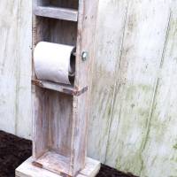 Toilettenrollenhalter Toilettenrollenständer weiß Ständer Bild 6