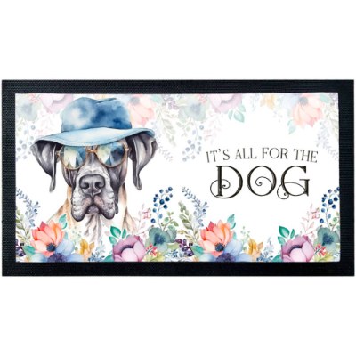 Napfunterlage DEUTSCHE DOGGE mit rutschfester Rückseite aus Gummi