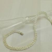 zarte anschmiegsame Silberkette, Schlangenkette gestrickt aus Silberdraht Bild 3
