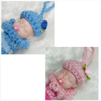 Baby Glückswürmchen, Sorgenwürmchen mit Puppenkopf Bild 9