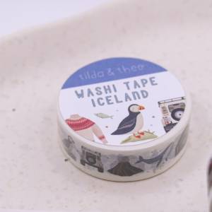 Washi Tape Island Klebeband Reise Skandinavien - Iceland Washi Tape - Masking Tape Bullet Journal Italienreise - Washi T Bild 4