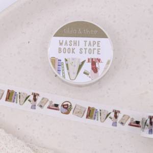 Washi Tape Bücher Lesen Klebeband Scrapbook Washi - Reading Elements Washi Tape - Masking Tape Bullet Journal Booklover Bild 1