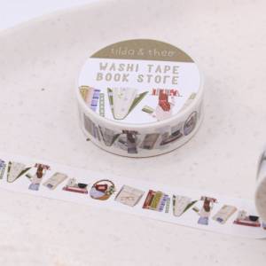 Washi Tape Bücher Lesen Klebeband Scrapbook Washi - Reading Elements Washi Tape - Masking Tape Bullet Journal Booklover Bild 2