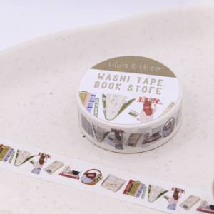 Washi Tape Bücher Lesen Klebeband Scrapbook Washi - Reading Elements Washi Tape - Masking Tape Bullet Journal Booklover Bild 6