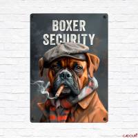 Hundeschild BOXER SECURITY, wetterbeständiges Warnschild Bild 2