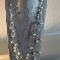 Extravagante Perlenkette,Mehrreihige Halskette mit Perlen,Perlencollier,Brautschmuck,Perlenschmuck,Hochzeitsschmuck, Bild 10