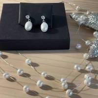 Extravagante Perlenkette,Mehrreihige Halskette mit Perlen,Perlencollier,Brautschmuck,Perlenschmuck,Hochzeitsschmuck, Bild 4
