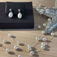 Extravagante Perlenkette,Mehrreihige Halskette mit Perlen,Perlencollier,Brautschmuck,Perlenschmuck,Hochzeitsschmuck, Bild 5