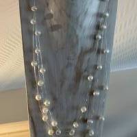 Extravagante Perlenkette,Mehrreihige Halskette mit Perlen,Perlencollier,Brautschmuck,Perlenschmuck,Hochzeitsschmuck, Bild 7