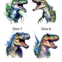 Bügelbilder Bügelmotiv Dinosaurier T-Rex Urzeit Mädchen Junge Baby Höhe 10cm Bild 3