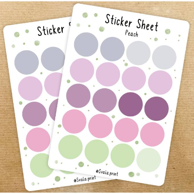 Sticker Kreise | Dots | Punkte | Rosa | Bulletjournal | Journal Sticker