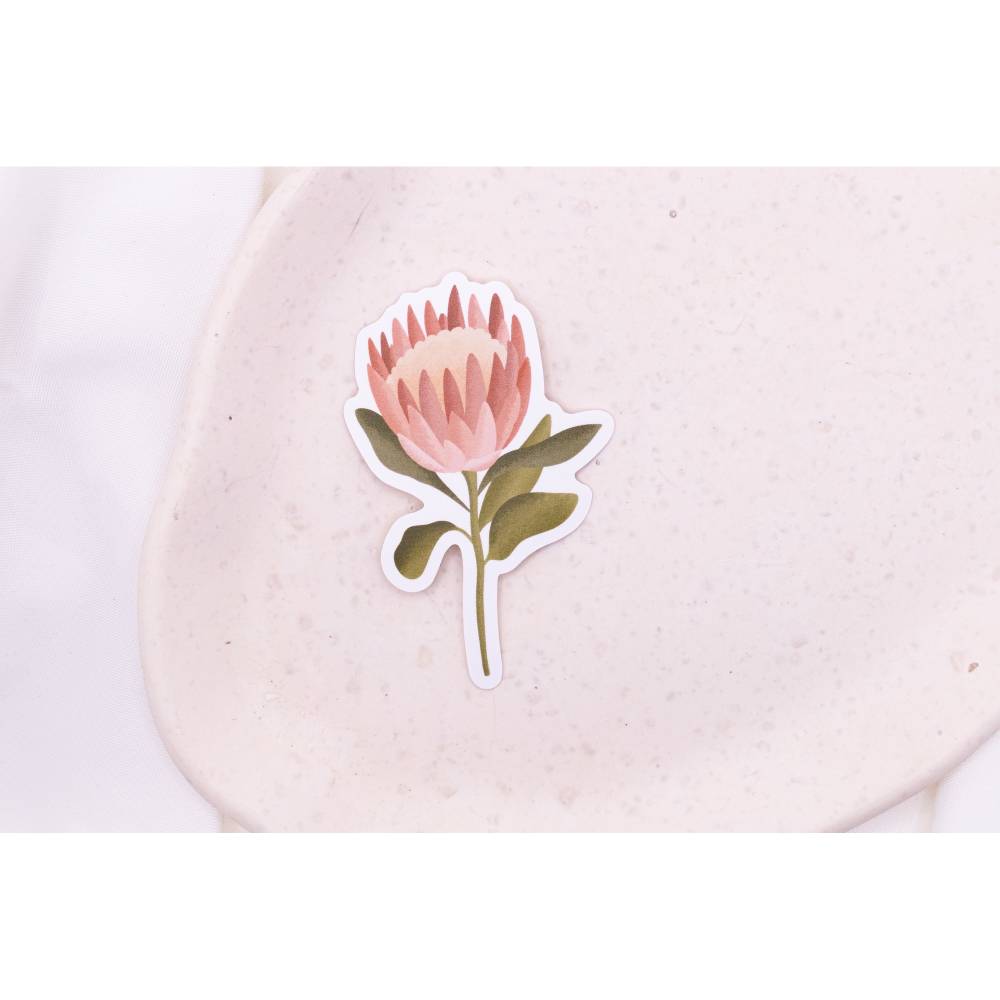 Sticker Protea Vinyl Aufkleber Boho Flower Kiss Cut - Protea