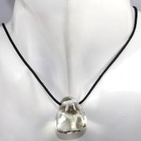 Citrin | Halskette mit Band oder Silber 925 --- Stein-Größe: 25 x 21 mm Bild 2