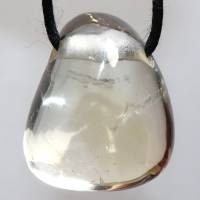 Citrin | Halskette mit Band oder Silber 925 --- Stein-Größe: 25 x 21 mm Bild 4