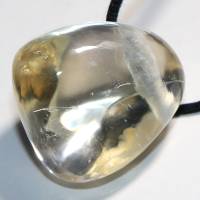 Citrin | Halskette mit Band oder Silber 925 --- Stein-Größe: 25 x 21 mm Bild 5