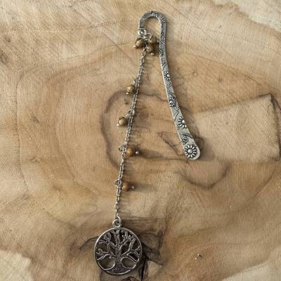 Handgefertigtes Lesezeichen mit Edelsteinen, UNIKAT