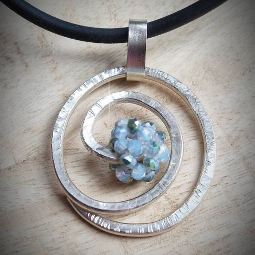 Drahtjuwel Drahtschmuck, Alu-Schmuck, Aluminium Schmuck, Schmuck aus Draht, Alu-Spirale