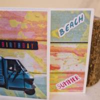 Geburtstagskarte / Sommer / Beach / Geburtstagsgeschenk / Urlaub Geburtstagskarte / Sommerliche Geburtstagskarte Bild 5