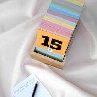 Erinnerungsbox SCHÖNETAGEBOX immerwährender Kalender und Tagebuch zum Sammeln schöner Momente Bild 1