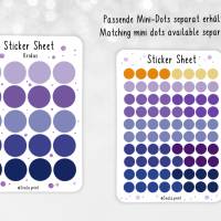Sticker Kreise | Dots | Punkte | Violett | Bulletjournal | Journal Sticker Bild 4