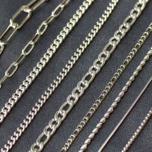 Edelstahl 316 Halskette unisex moderne Silberkette Kubanische Kette Gliederkette Figarokette Boxkette Schlangenkette Kas Bild 4