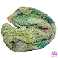 Handgefärbte Socken- und Tuchwolle mit Bambus, 4fädig, 100 g Strang, Farbe: Easteregg Bild 3