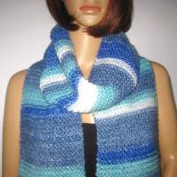 Langer Schal aus weicher Wolle mit tollem Farbverlauf, XL-Schal, unisex Bild 1