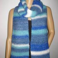 Langer Schal aus weicher Wolle mit tollem Farbverlauf, XL-Schal, unisex Bild 2