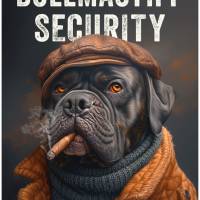 Hundeschild BULLMASTIFF SECURITY, wetterbeständiges Warnschild Bild 1