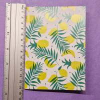 Softcover Notebook Früchte | ähnlich A6 | handgebunden | aus Graspapier | Notizheft Bild 10